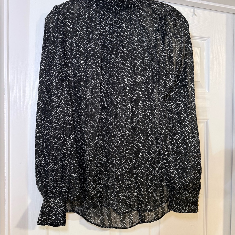 Elegant Black and White Women's Top